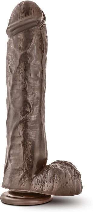 Dr. Skin 'Mr. Savage' 11 Inch Dildo -Chocolate