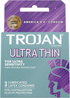 Trojan ''Ultra Thin'' Latex Condoms -3Pk