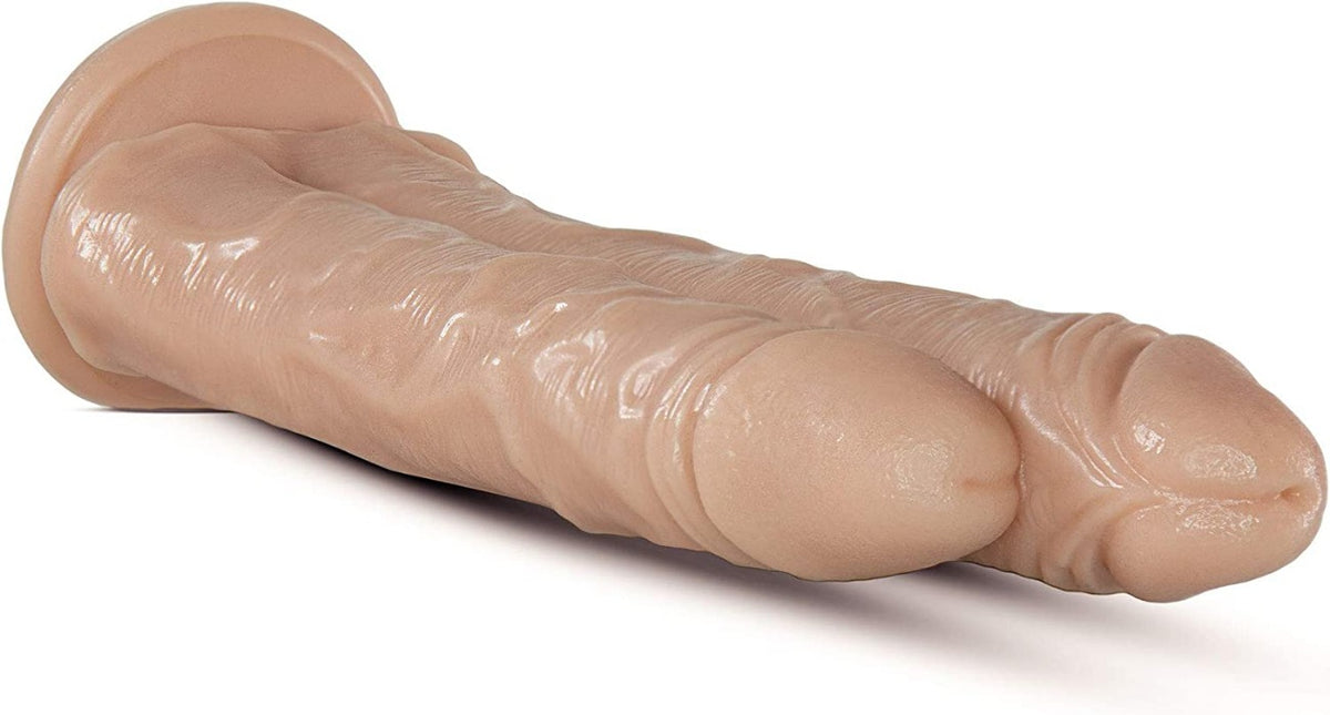 Dr. Skin "Double Stuffed" Dildo 10.5" -Vanilla