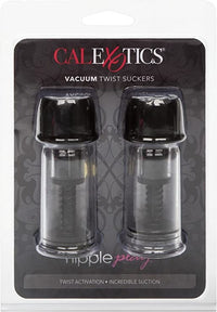 Nipple Play "Vacuum Twist" Suckers -Black