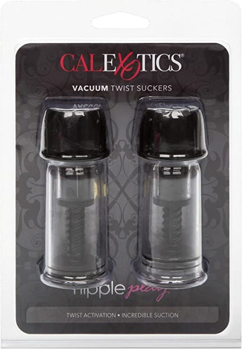 Nipple Play "Vacuum Twist" Suckers -Black