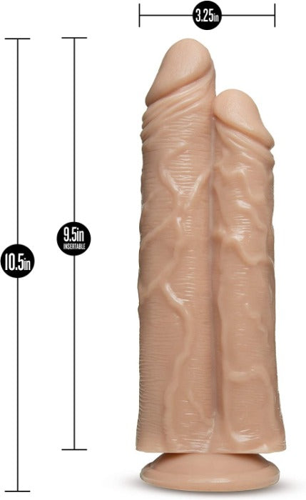 Dr. Skin "Double Stuffed" Dildo 10.5" -Vanilla