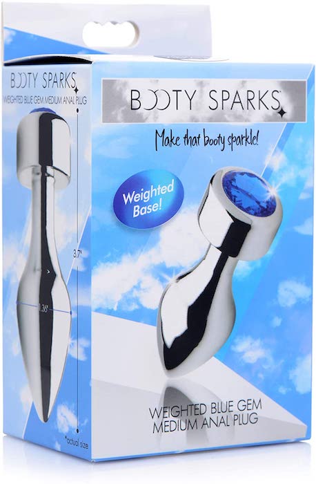 Booty Sparks "Blue" Gem Plug -Med