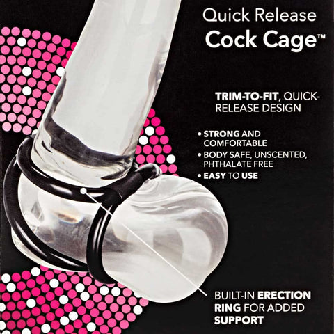 Calex ''Quick Release'' Cock Cage -Blk