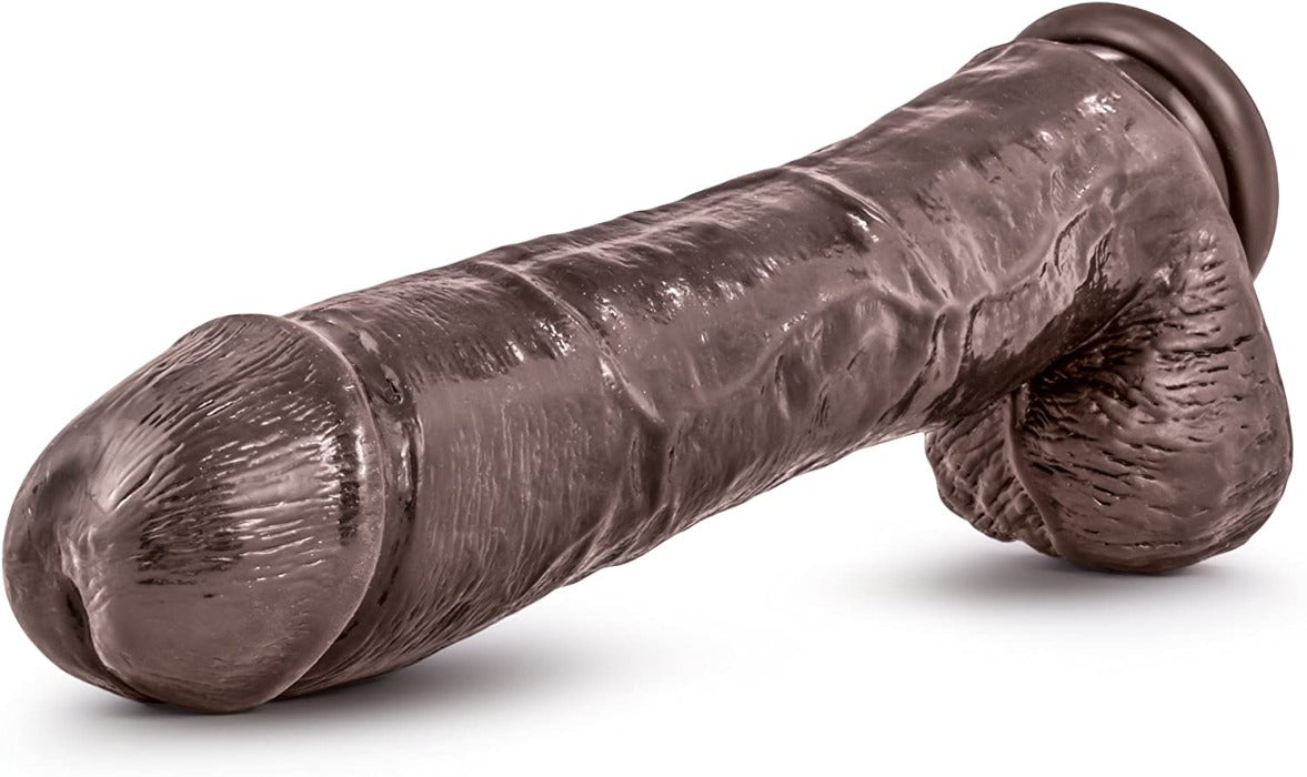 Dr. Skin 'Mr. Savage' 11 Inch Dildo -Chocolate