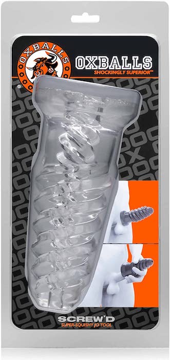 Oxballs "Screw'd" Male Stroker -Clear