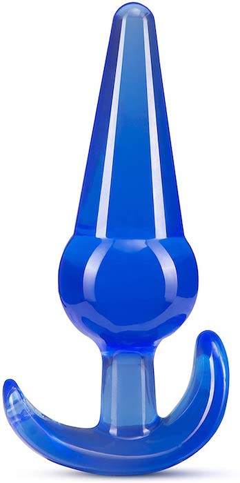 B Yours "Large" Slim Anal Plug -Blue