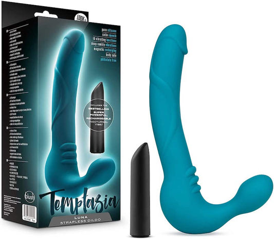 Temptasia "Luna" Strapless Dildo -Teale
