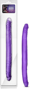 B Yours &quot;Double&quot; Dildo 18&quot; -Purple