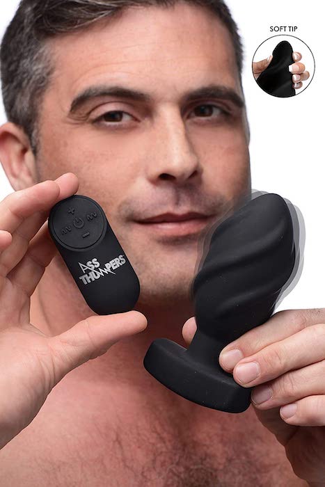 The Driller 10X "Swirled" Butt Plug -Vibe