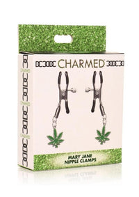 Charmed "Mary Jane" Nipple Clamps -Green/Silver