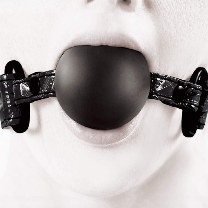 Sinful "Soft" Silicone Ball Gag -Black