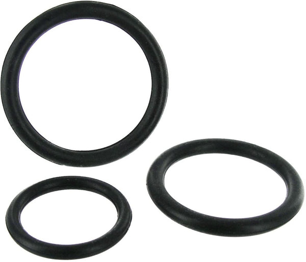 Silicone "Triple" Cock Ring Set -Black