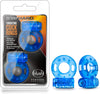 Stay Hard ''2 Vibrating'' C/Rings Blue