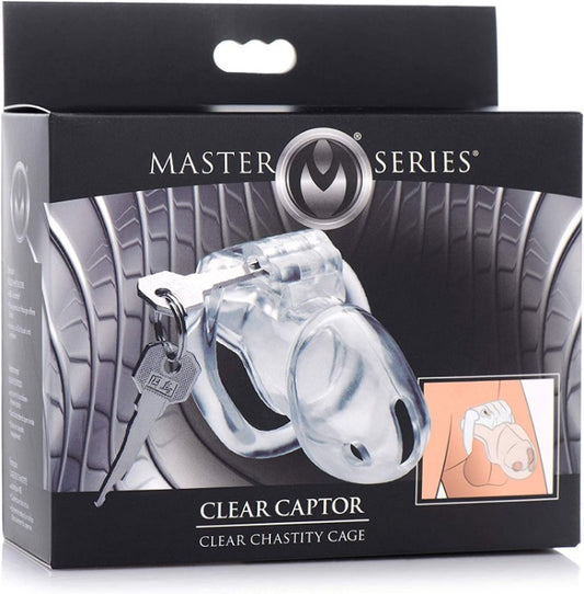 MS Clear "Captor" Chastity Cage -Medium