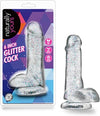 Naturally Yours 6 Inch &quot;Glitter Cock&quot; w/Balls
