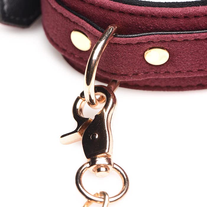 MS "Velvet" 6 pc Bondage Set -Burgundy