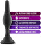 Luxe Beginner Anal Plug ''Medium'' -Black