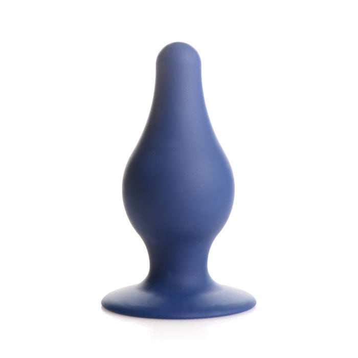 Squeeze-It "Squeezable" Tapered Large Anal Plug -Blue