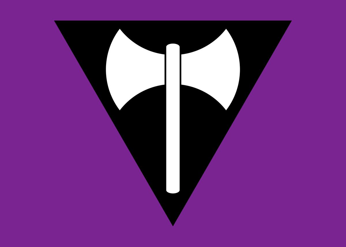 Lesbian ''Labrys'' Pride Flag 3 x 5ft