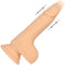 Naked Addiction 6.5 inch Thrusting Dildo Vibe -Vanilla