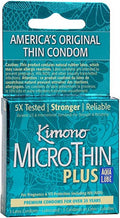 Kimono MicroThin W Aqua Lube Condoms 3pk
