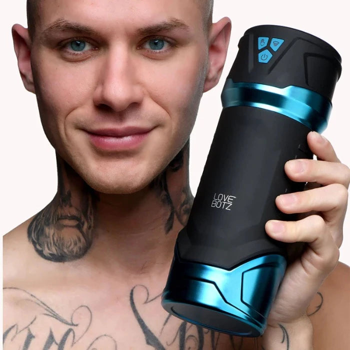 LoveBotz "Auto Milker" Intense 13X Sucking Masturbator -Black
