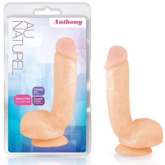 Au Naturel 'Anthony' 8.5 inch Dildo w/ Balls