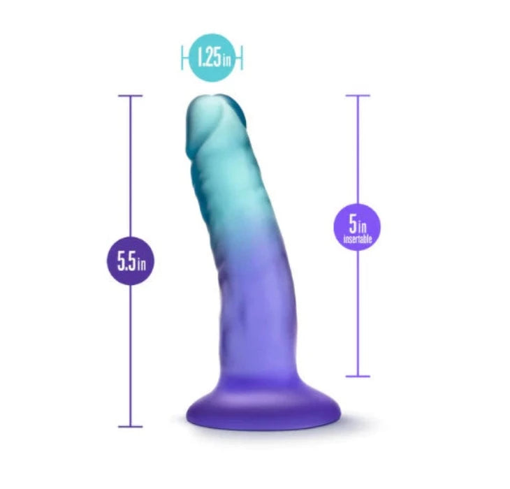 B Yours "Morning Dew" - 5" Dildo -Sapphire
