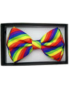 Rainbow Bow Tie w/ ''Diagonal'' Stripes