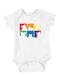 Rainbow ''Bears'' Baby- Onesie