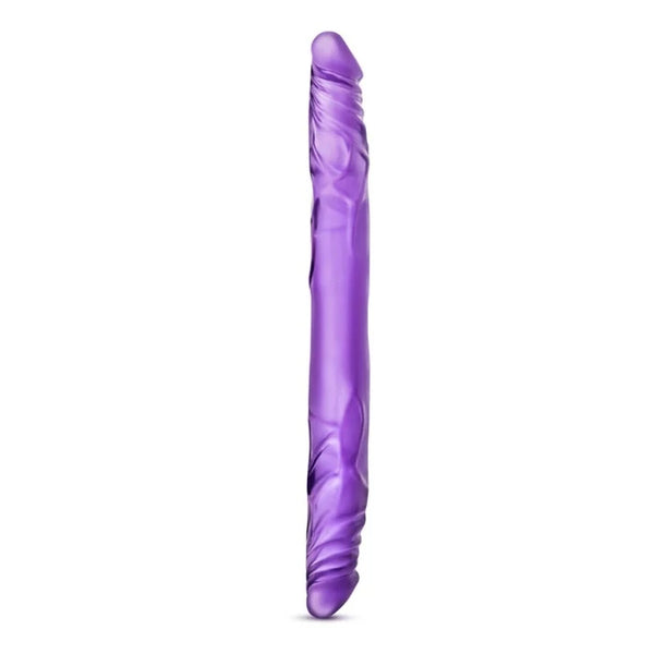 B Yours 14 Inch Double Dildo -Purple