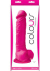 Colours ''Pleasures'' 8 inch Silicone Dildo -Pink
