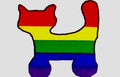Pride- Rainbow ''Cat'' Sticker