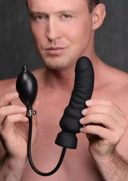 MS 'Dick-Spand' Inflatable Dildo -Black
