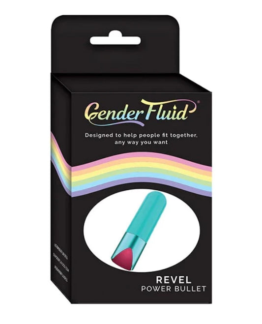 Gender Fluid "Revel" Power Bullet -Aqua