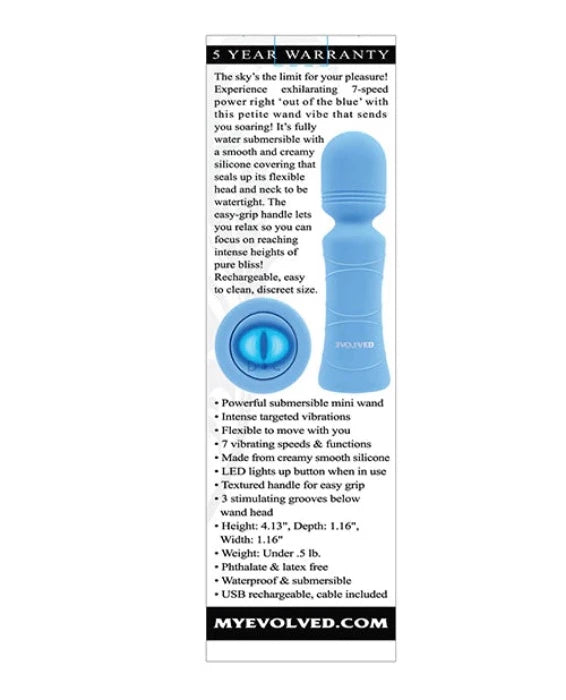 Evolved ''Out Of The Blue'' Mini Wand Vibe