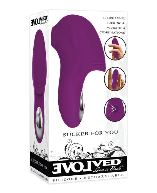Evolved "Sucker For You" Finger Vibe -Purple
