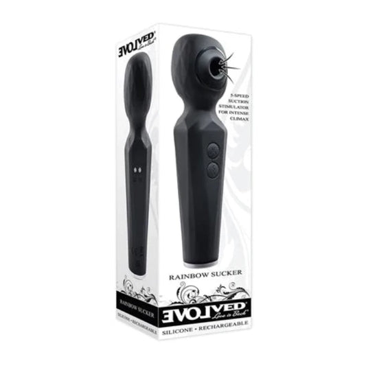 Evolved "Rainbow Sucker" Wand Vibrator