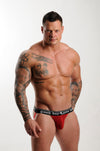 GBGB (M) Red/Blk ''Leonidas'' Jockstrap