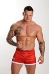 GBGB (L) Red ''Soren'' Mesh Shorts