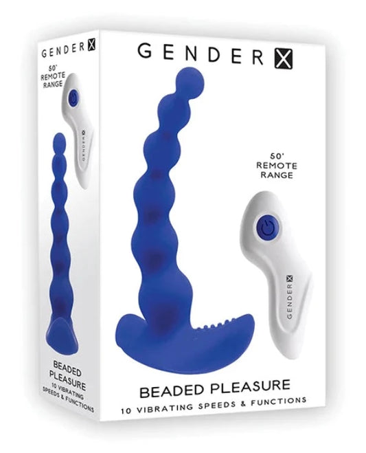 Gender X 'Blue Beaded' Pleasure Anal Vibe