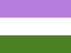 ''Genderqueer'' Pride Flag -Sticker