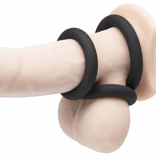 Rock Solid "Rubber C/Ring Set" 3pk -Blk