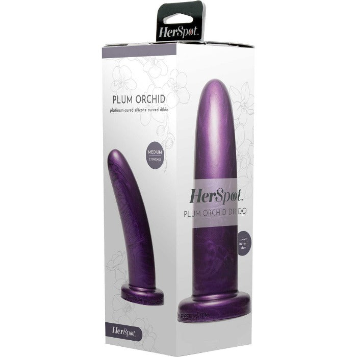 Herspot Cobalt "Plum" Dildo -Medium