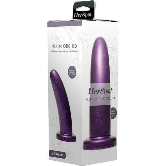 Herspot Cobalt "Plum" Dildo -Medium