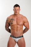 GBGB (XL) White ''Callum'' Jockstrap