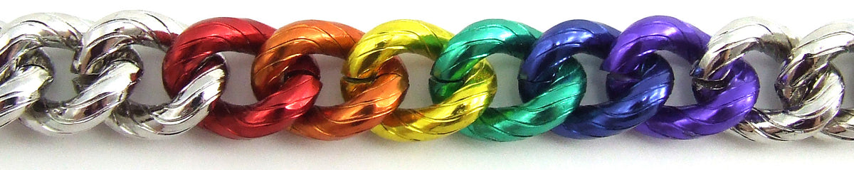 Rainbow Heavy Chain Bracelet