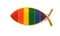 Rainbow Fish Lapel Pin