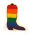 Rainbow Boot Lapel Pin